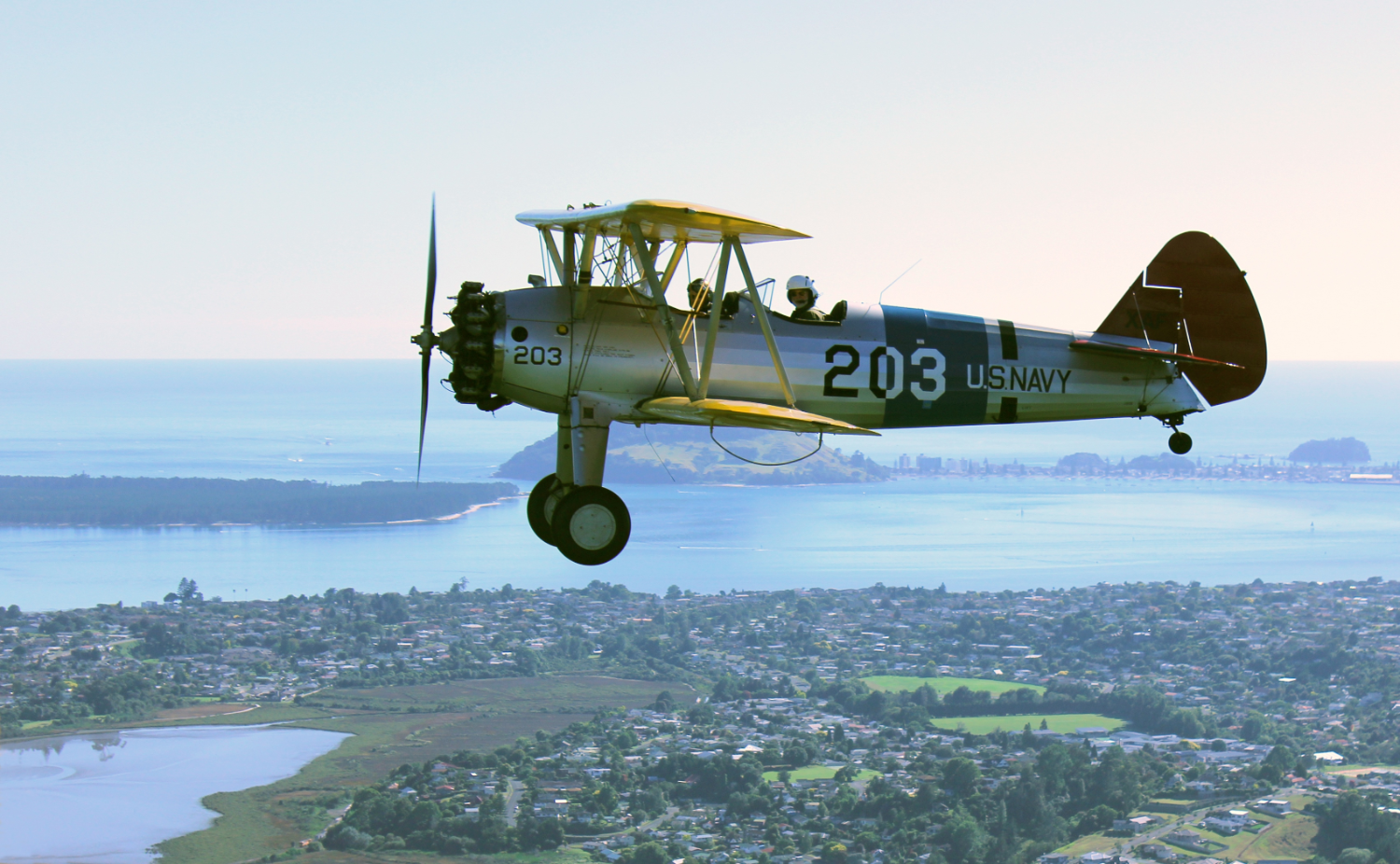 Stearman over the mount large-349